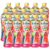 Tropicana 纯果乐 果缤纷 蜜桃樱桃味（450ml+50ml） *15瓶 可￥99-50