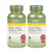 GNC健安喜 葡萄籽精华胶囊100mg 100粒*2瓶