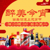 醉美今宵 酒水专场 部分满199减100/买2免1