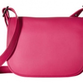 COACH 蔻驰 Gloveton 少女粉光滑牛皮复古马鞍包 转运到手约1500元
