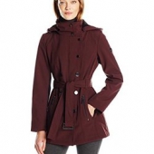 L码！Calvin Klein Softshell Trench 女士软壳夹克