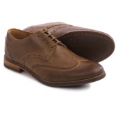 其乐（Clarks） Exton Brogue 男士真皮休闲鞋 布洛克雕花