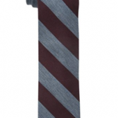 Cole Haan Grant-Stripe 真丝混纺 男士条纹领带