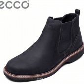 ECCO 爱步 伊恩系列 男士真皮短靴 5折$104.99 到手￥850 国内￥2399