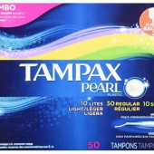 Tampax 丹碧丝 珍珠系列 塑胶导管棉条 50支 $6.27（$9.27-3）到手￥70