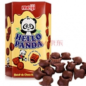 新加坡进口 meiji 明治 熊猫双重巧克力夹心饼干 50g    4.13元（8.3元，99-50）