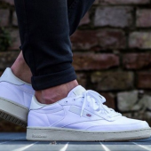 Reebok（锐步） Club Memt 男士真皮休闲板鞋 百搭帅气