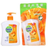 Dettol滴露 健康抑菌洗手液 自然清新 500g+补充装300g