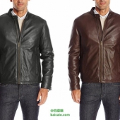 限L码，Cole Haan 男士立领真皮夹克 直邮含税到手新低￥1104