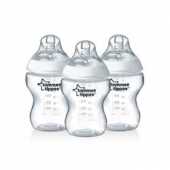 tommee Tippee 汤美天地 婴儿宽口径防胀气奶瓶 260ml*3个  折34元/件（59元，可188-100）