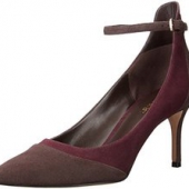 38码！Nine West 玖熙 Morrisa Dress Pump 女款酒红色细跟尖头高跟鞋