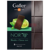 比利时进口：Galler 伽列 排块薄荷黑巧克力  80g