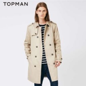 TOPMAN 男士石色经典款风衣