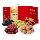 五合昆域 新疆坚果干果礼盒1220g*2件