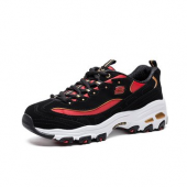 斯凯奇（Skechers） D’lites 66666005 女士休闲运动鞋  黑红配色