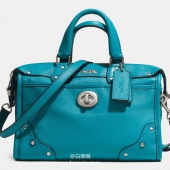 COACH 蔻驰 女士真皮铆钉手提包 $139.99 到手￥1060