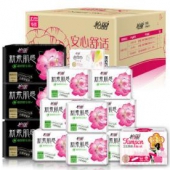 怡丽（elis）卫生巾零敏感 组合12包（日用72片+夜用12片）
