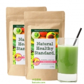 Natural Healthy Standard 青汁酵素瘦身代餐粉 蜜桃味 200g*2袋 ￥123包邮包税（￥128-5）