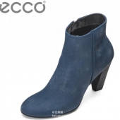 限尺码，ECCO 爱步 型塑 女士真皮高跟短靴 3色 2.9折$55.1起 到手￥510 国内￥2199