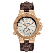 宝格丽（BVLGARI）  Diagono系列 DGP40C6GLDGMT 男士机械腕表