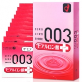 冈本（Okamoto） 避孕套 003超薄透明质酸 10片装*4盒 修复私处