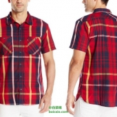 限S码，Levi's 李维斯 男士休闲短袖衬衫 Prime会员凑单免费直邮到手￥128