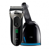 博朗（BRAUN） 3090cc 电动剃须刀 德国进口 带清洁底座