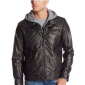 李维斯（Levi's） Faux-Leather 男士仿皮夹克 美式休闲风格