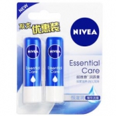 【京东超市】妮维雅（NIVEA）天然型润唇膏双支装4.8g*2（唇部护理 补水保湿滋润 妆前打底 去死皮）