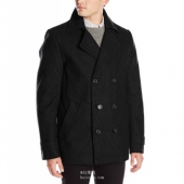 限S码，Calvin Klein 男士羊毛混纺外套 新低$56.71 到手￥585