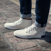 限7码，Timberland 添柏岚 男士高帮帆布板鞋 Prime会员免费直邮到手￥257