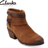 Clarks 其乐 女士真皮踝靴 新低$33.93 到手￥365