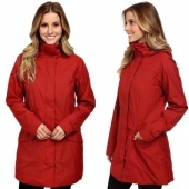 Marmot 土拨鼠 中长款女士防水夹克 带兜帽 3折 新低$59.98 到手￥515