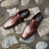 限42码，ECCO 爱步 男士真皮系带皮鞋 新低$67.17 到手￥565 国内￥1799