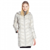 卡尔文 克莱恩（Calvin Klein） Mid-Length Packable Chevron 女士长款外套  轻量便携