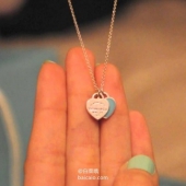 Tiffany&Co 蒂芙尼 双心吊坠项链 3色 ￥1080包邮包税（￥1349 额外8折）