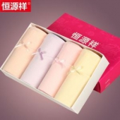 恒源祥 女款纯棉平角内裤 4条装