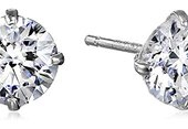 10k金 Swarovski 施华洛世奇元素 锆石耳钉