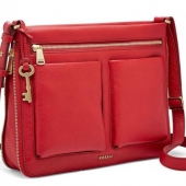 Fossil 化石 女士真皮斜挎包 3.1折$62.37 到手￥530