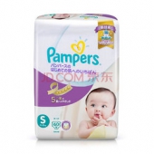 限plus会员： Pampers 帮宝适 紫帮 S码 特级棉柔纸尿裤 60片    59元