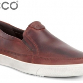 ECCO 爱步 男士真皮一脚蹬休闲鞋 新低$67.49 到手￥565