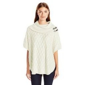 Calvin Klein Cabled Cape W/ Buckles 女款斗篷式针织上衣