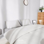 网易严选，日式色织水洗棉条纹四件套 4色 ¥244包邮（￥299-55）