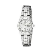 Citizen 西铁城 EQ0540-57A 指针表盘日本银色石英女表
