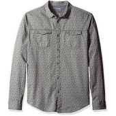 Calvin Klein Jeans Geo Print Herringbone 男士长袖衬衫