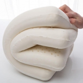 当当优品 天然乳胶坐垫 45*45*6cm 抗菌防螨