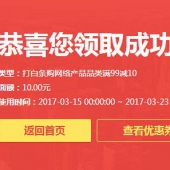 优惠券：京东白条 网络产品品类