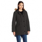 限L码：TOMMY HILFIGER Fitted Quilted Parka 女士棉衣