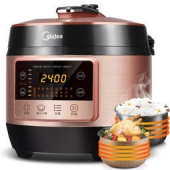 Midea 美的 WQC50B9  双胆智能电压力锅  24小时预约 5L
