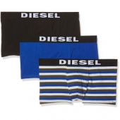 迪赛Diesel Shawn Yarn Dye 弹力棉 男Trunk平角内裤 3条装